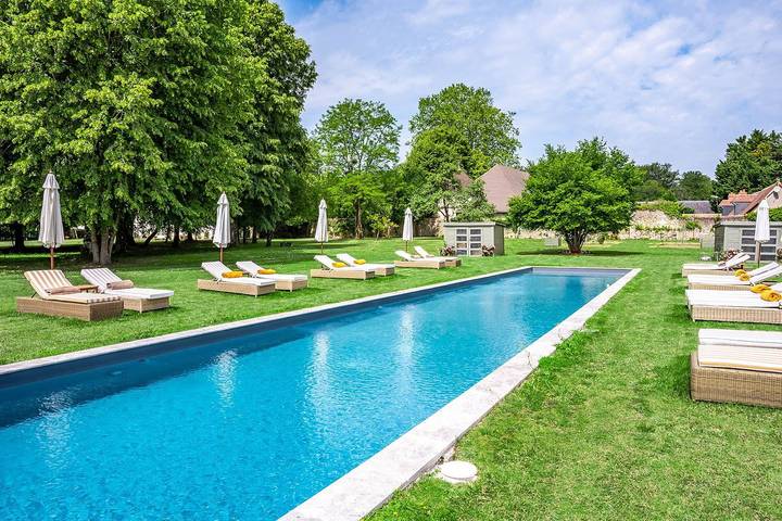 Château pour 14 personnes, avec jardin ainsi que sauna et terrasse en Indre-et-Loire - 3