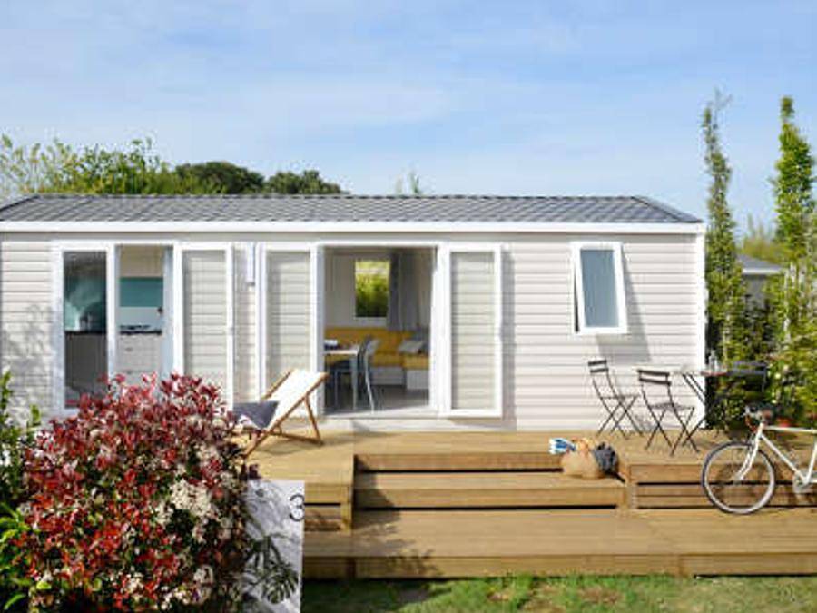 Camping La Brise - Mobilheim 4 personen - Neuheit 2021 Cottage 28m² 4Pers 2Ch Doppelzimmer in Saintes-Maries-de-la-Mer, Mittelmeerküste (Frankreich)