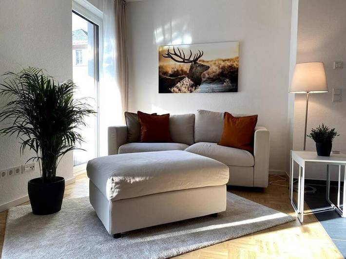 Ferienwohnung für 4 Personen, mit Balkon und Terrasse sowie Ausblick in Heppenheim