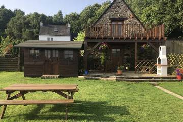 Maison de campagne pour 5 personnes, avec balcon et jardin à Camors