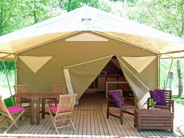 Tente pour 4 personnes, avec Bassin pour enfant en Ardèche