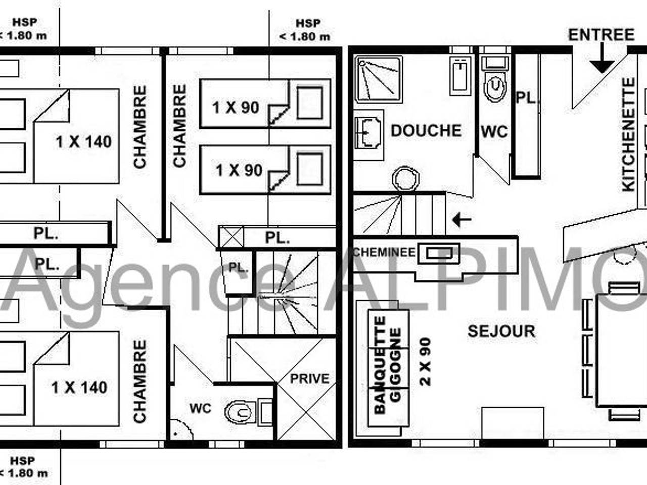 Spacious 4-room chalet in the forest - Les Saisies in Villard-sur-Doron, Albertville en omgeving