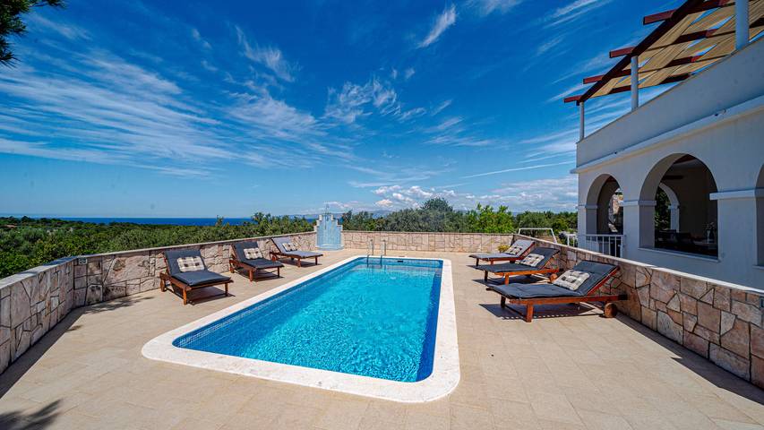 Villa für 8 Personen, mit Sauna und Terrasse sowie Garten auf Korcula - 2