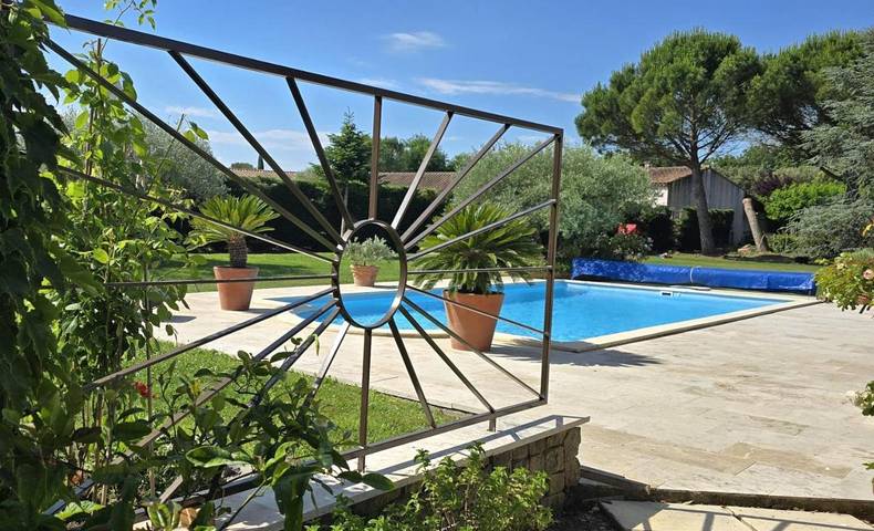 Chambre d’hôte pour 2 personnes, avec Terrasse et Jardin ainsi que Piscine et Vue à Mazan - 4