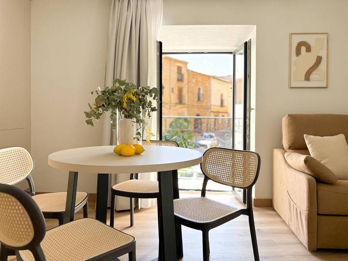 Apartamento de vacaciones para 6 personas, con vistas y terraza en La Vera