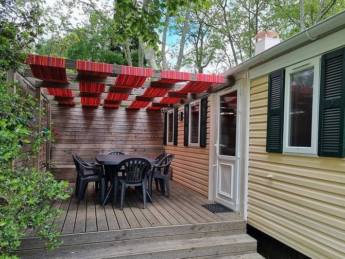 Camping Le Moulin Du Roy - Mobilheim 6 personen - Mobilheim Confort - 3 Schlafzimmer - 32m² in Revel, Lauragais