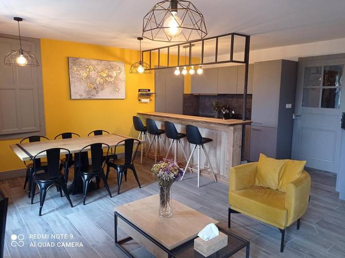 Gîte pour 6 personnes, avec jardin et vue à Rang