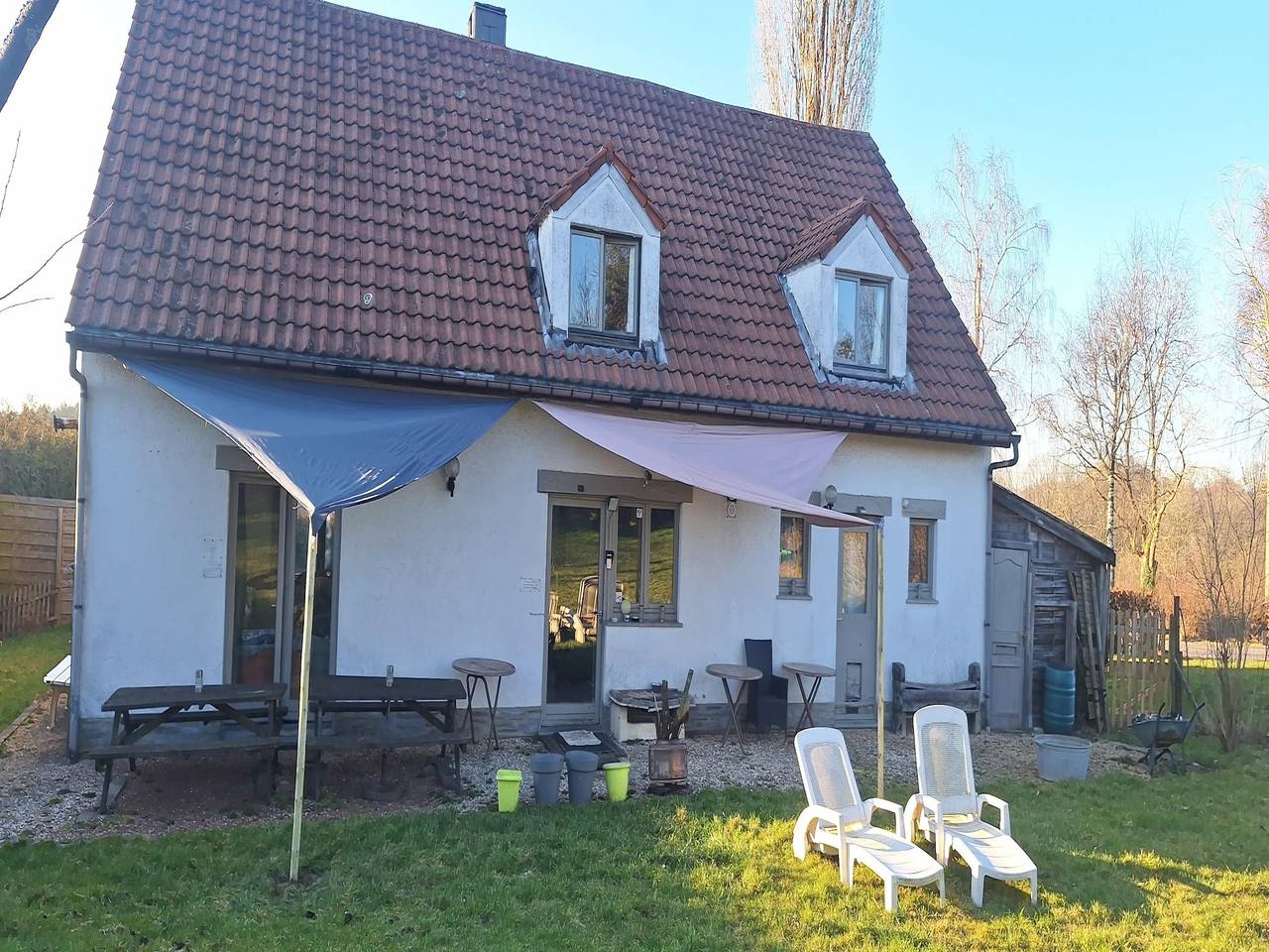 Vakantiehuis 'Ardennen Blauw' in Theux nabij Spa in La Reid, Theux