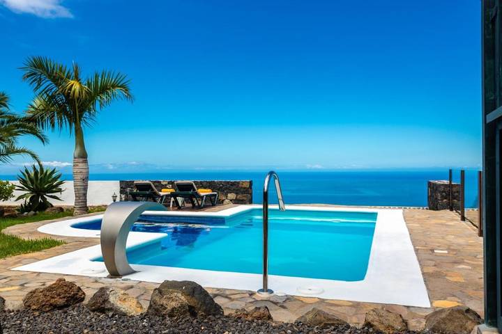 Finca für 2 Personen, mit Pool und Garten sowie Ausblick und Sauna in Tijarafe