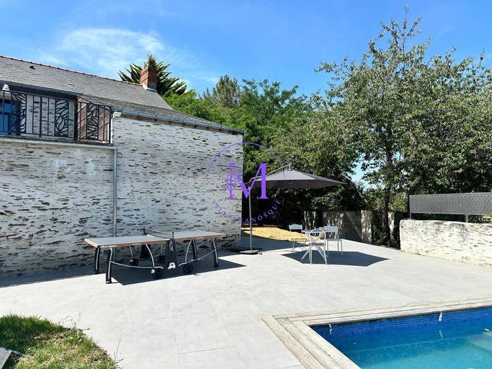 Location de vacances pour 12 personnes, avec piscine ainsi que jardin et vue, animaux acceptés à Les Ponts-de-Cé - 3