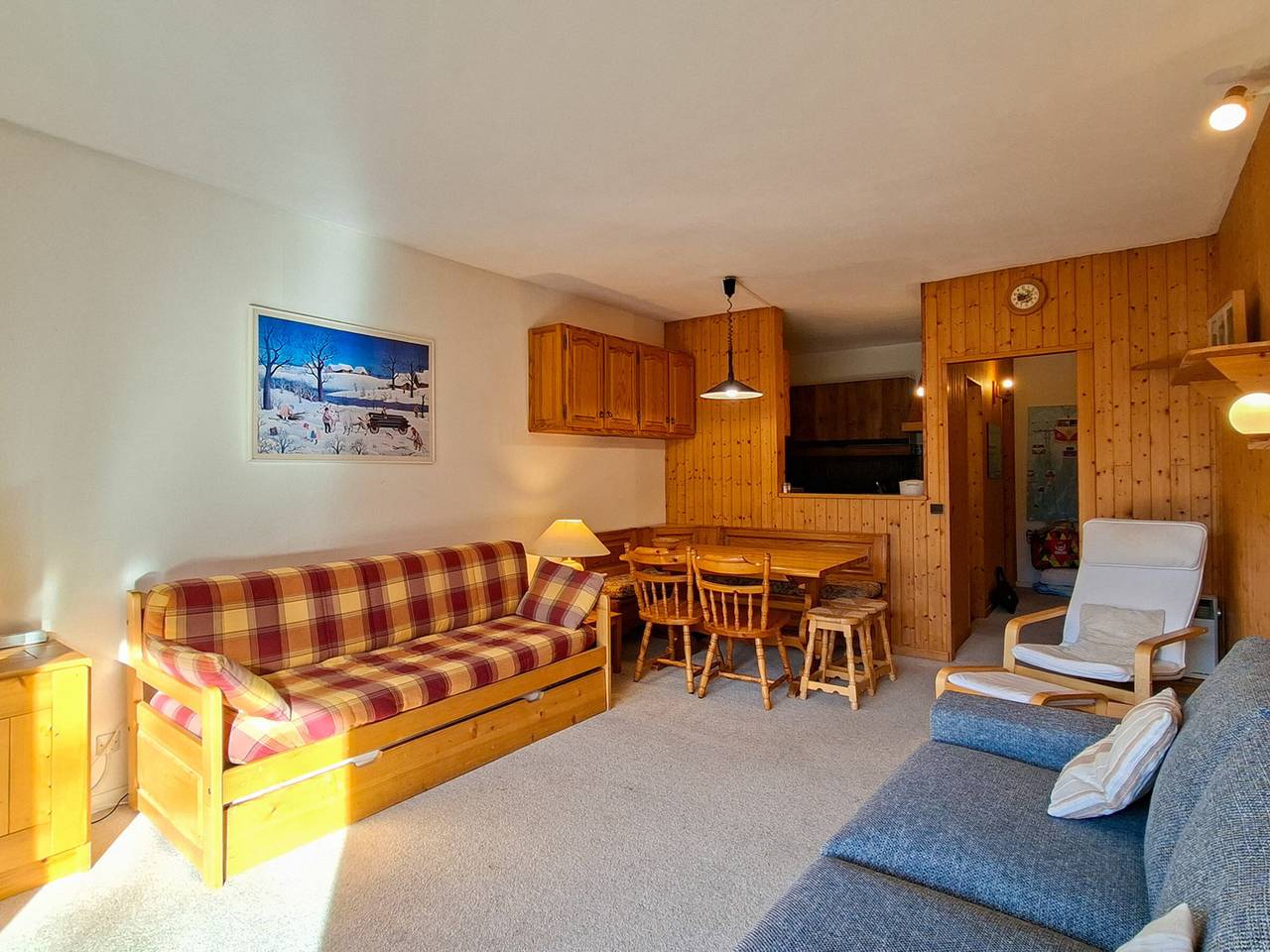 Studio entier, Studio spacieux au pied des pistes avec terrasse et Wifi in Flaine, Arâches-la-Frasse