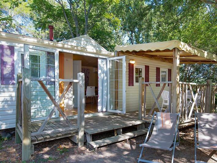 Camping La Pinède - Mobilheim 5 personen - Standard Zola in Gréoux-les-Bains, Alpes-de-Haute-Provence