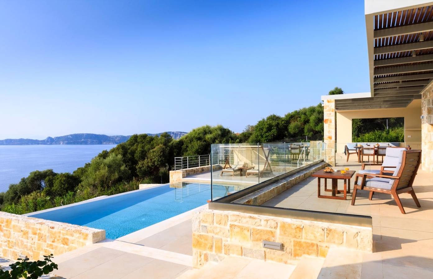 Elegant Contemporary Villa with Mesmerising Ionian Views and Sea Access in Katomeri, Meganisi