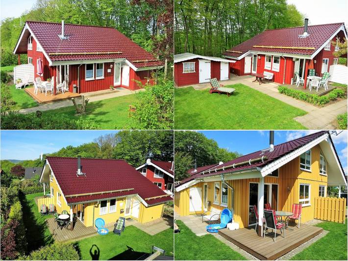 Ferienhaus für 5 Personen, mit Balkon/Terrasse und Terrasse sowie Garten und Sauna in Kreis Lippe