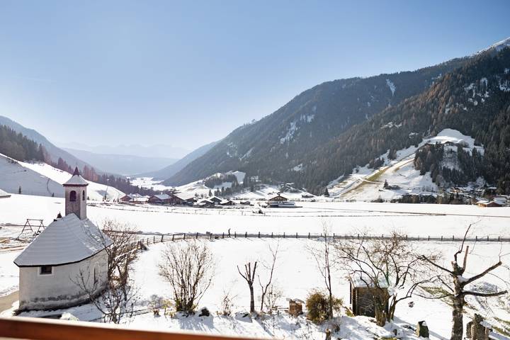 Ganzes Studio, Einzimmerapartment 'Jelerhof Apt Dolomitenblick' mit Bergblick, Gemeinschaftsgarten und Wi-Fi in Villgratner Berge, Gsies