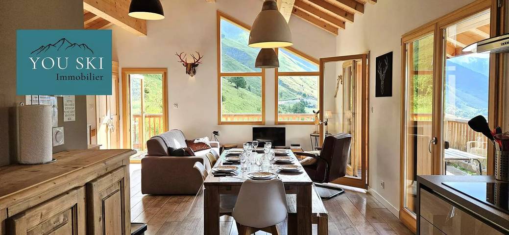 Chalet pour 8 personnes, avec vue et terrasse