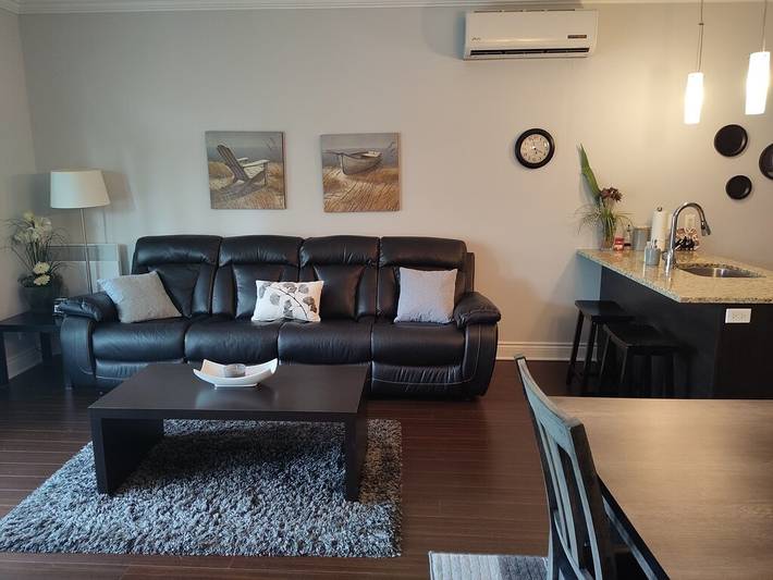 Gîte pour 6 personnes, avec balcon et piscine à Bromont - 4