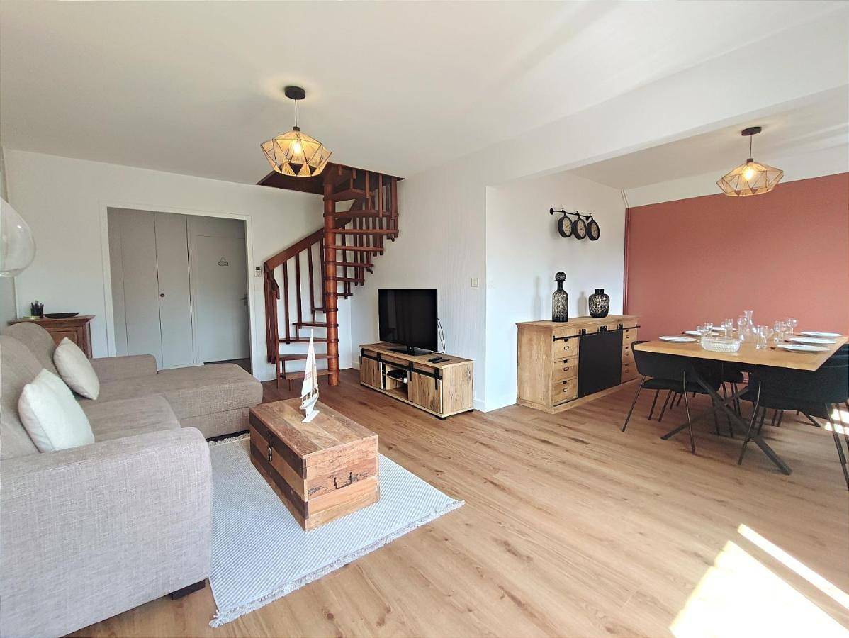 Appartement entier, Le Balnéo Duplex avec balcon - Riva Bella Plage in Ouistreham, Région de Caen