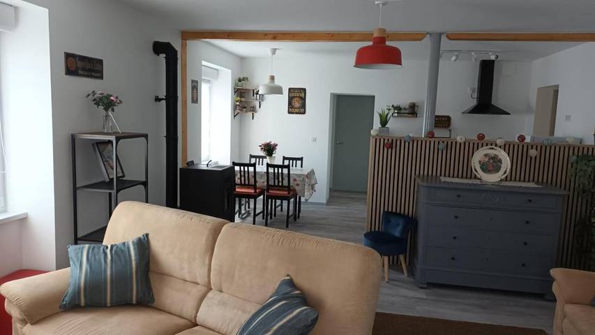 Gîte pour 4 personnes, avec terrasse dans Merxheim