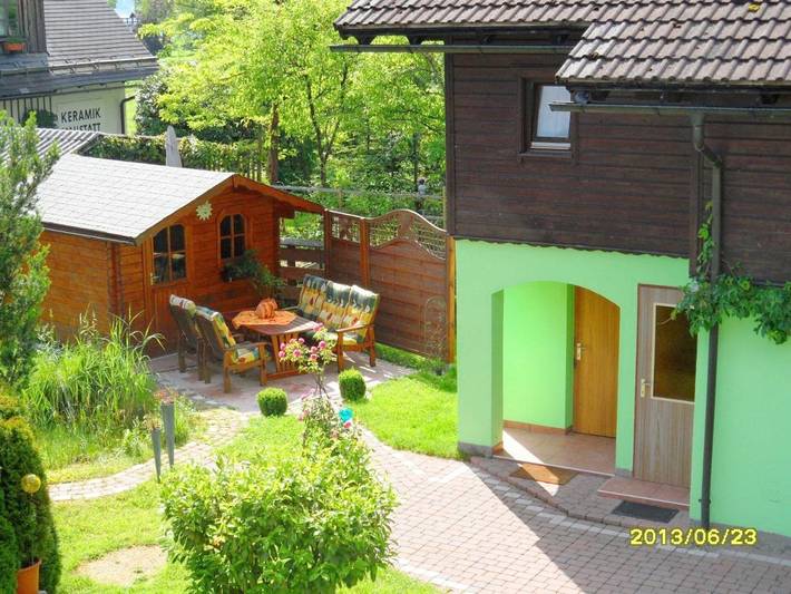 Ferienwohnung für 2 Personen, mit Terrasse und Garten sowie Ausblick in Hallstatt