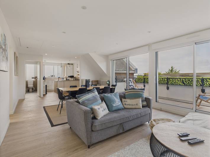 Appartement de vacances pour 8 personnes, avec balcon