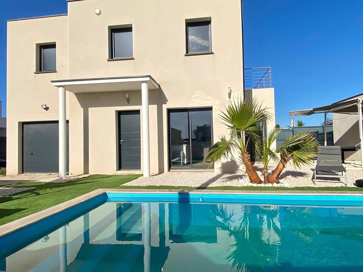 Anglais Air-conditioned villa for 8 people with pr in Sérignan, Côte d'Améthyste