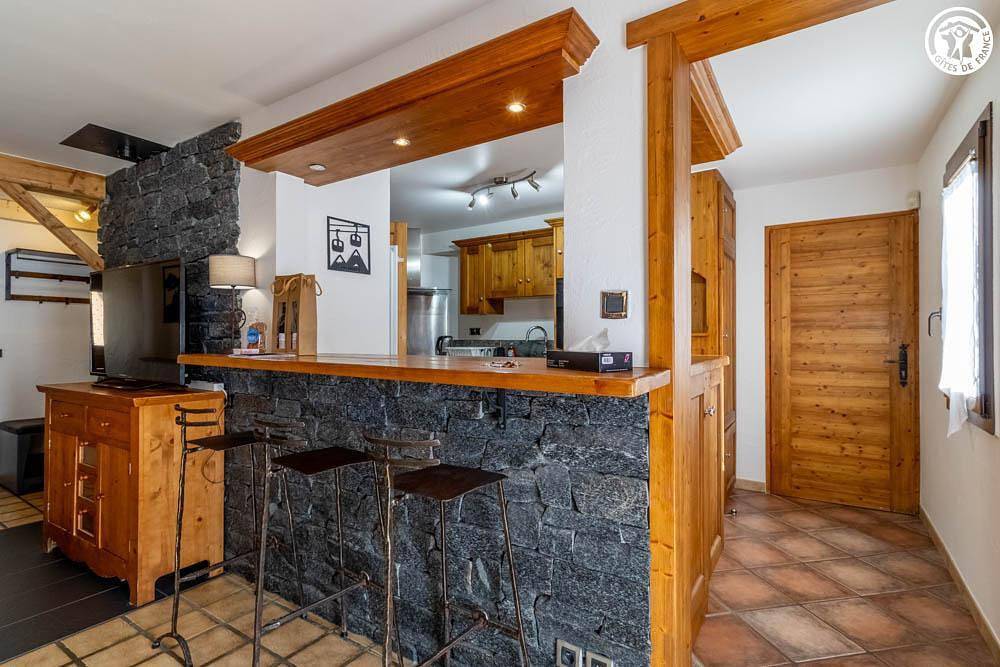 Retraite à la montagne : gîte avec terrasse et accès direct aux pistes de ski in Valmorel, Les Avanchers-Valmorel