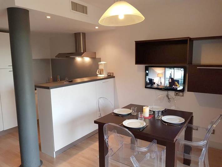 Appart’hôtel pour 4 personnes, avec vue et jardin