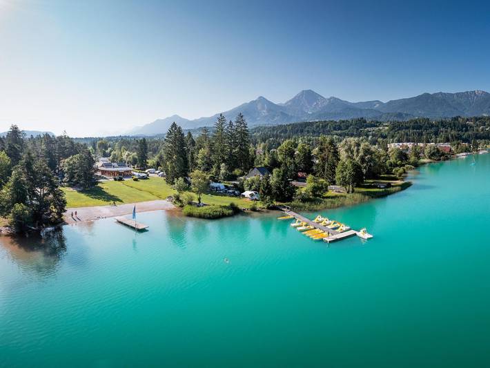 Bungalow für 5 Personen, mit Garten und Balkon, kinderfreundlich am Faaker See