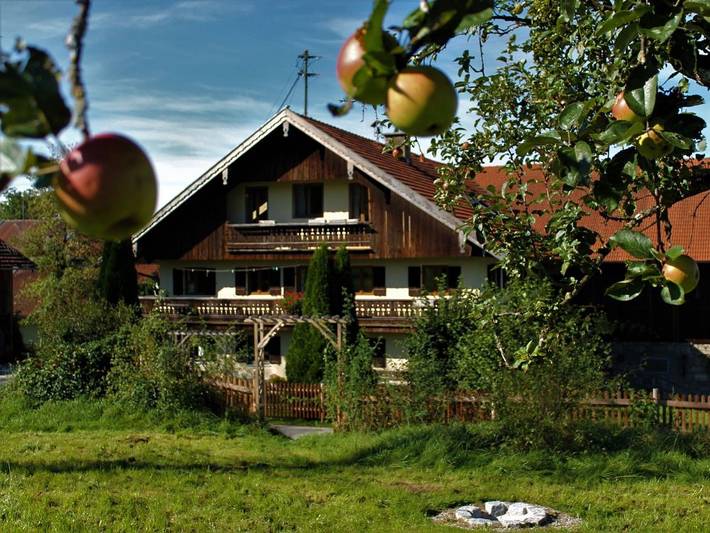 Ferienhaus für 3 Personen, mit Balkon und Balkon/Terrasse sowie Terrasse und Garten im Tölzer Land