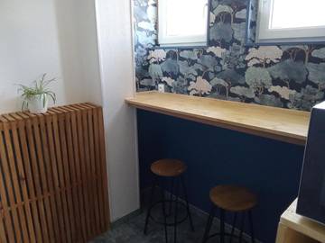 Cottage pour 3 personnes, avec vue ainsi que terrasse et jardin dans Huppy
