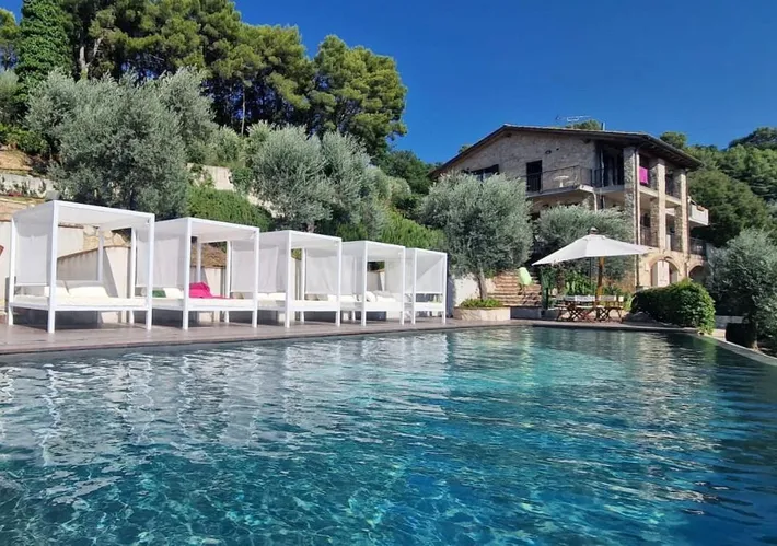 Estudio para 2 personas, con piscina y jardín además de piscina para niños y vistas - 1