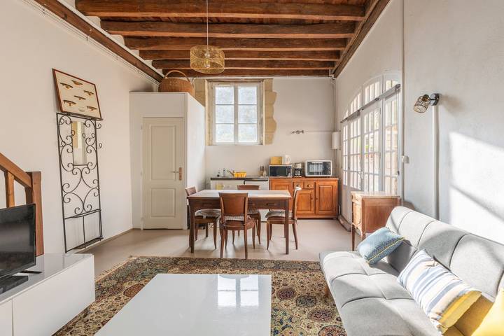 Holiday Home “La Maison Blanche” with Private Terrace and Wi-Fi in Nazelles-Négron, Tours region