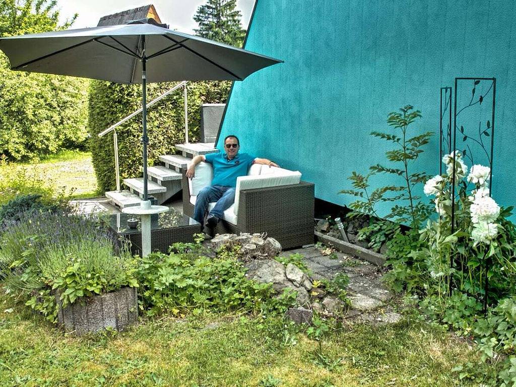 Hütte in Lichtenberg mit Schwimmbecken in Lichtenberg (Oberfranken), Landkreis Hof