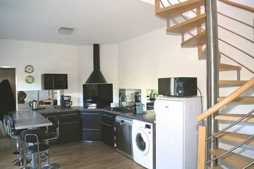 Cottage pour 5 personnes, avec balcon et jardin dans Plage de l'Herbe