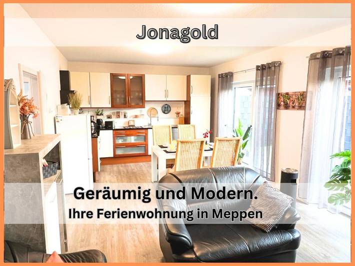 Ferienwohnung für 4 Personen, mit Garten und Ausblick in Meppen