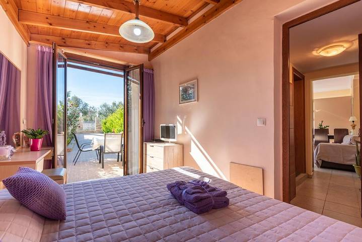 Vakantieappartement voor 4 personen, met tuin en uitzicht in Kos Stad