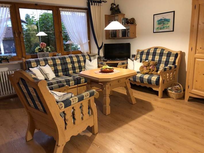 Ferienwohnung für 4 Personen, mit Garten und Sauna sowie Balkon, kinderfreundlich in Wertach - 2