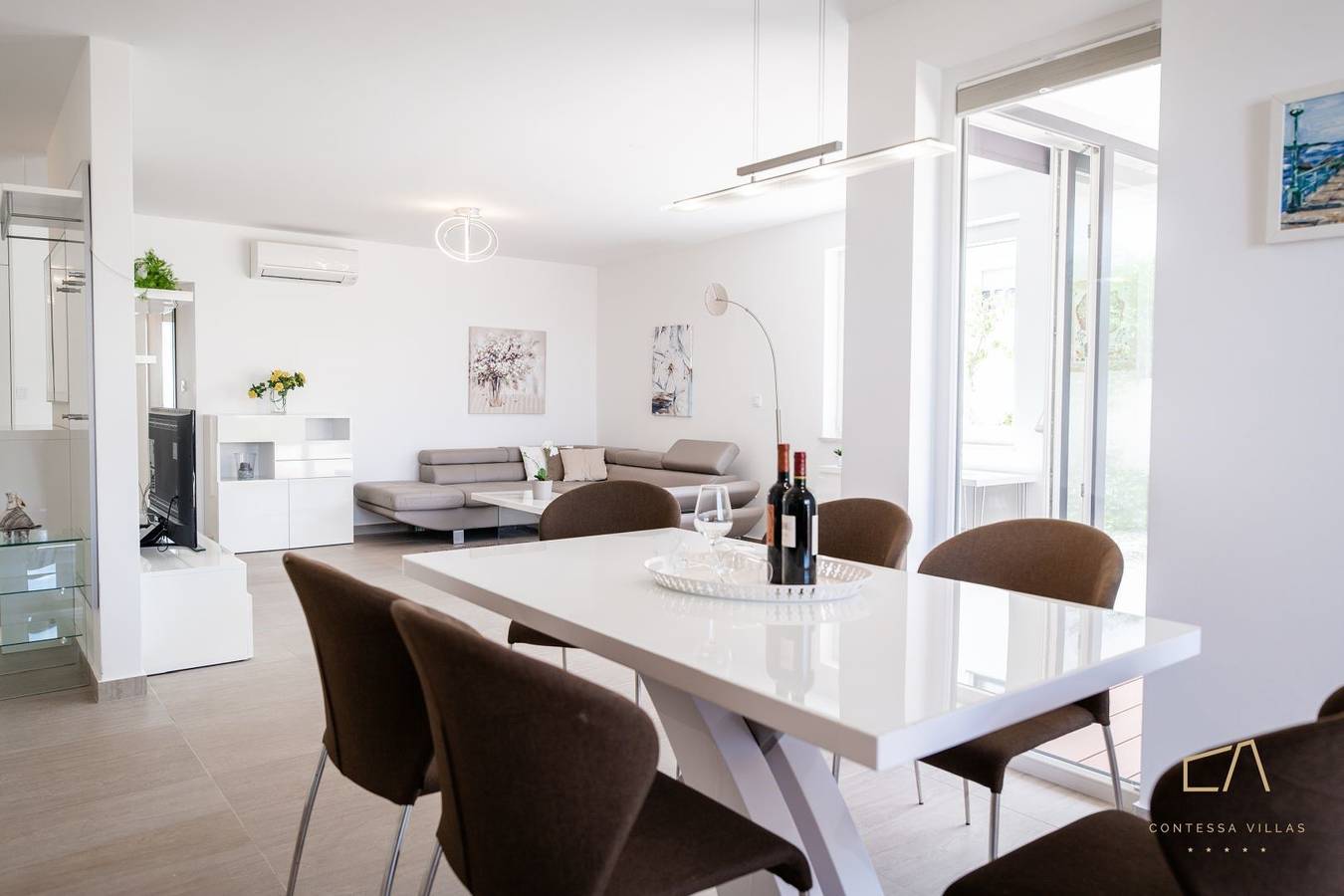 Ganze Wohnung, Elegante Luxus-Ferienwohnung Nika**** mit großer Terrasse auf Krk in Zidarici, Krk