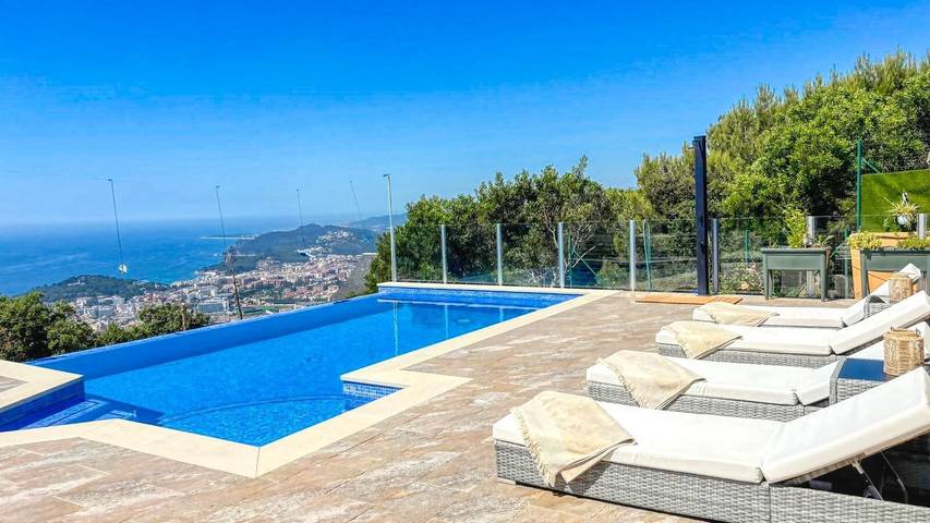 Villa 'Costacabana - Vistamar' mit Meerblick, privatem Pool und WLAN in Roca Grossa, Lloret de Mar