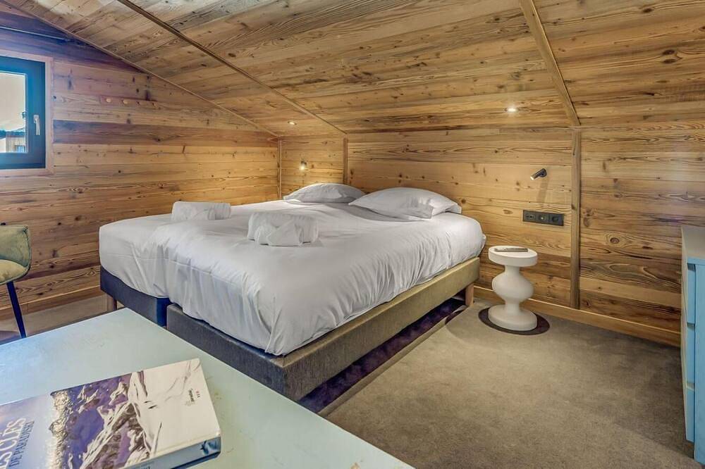 Landhaus, wifi, bis 10m skipiste, Erdgeschoss, sauna, terrasse, balkon, kamin oder ofen für holz in Plagne Villages, La Plagne-Tarentaise