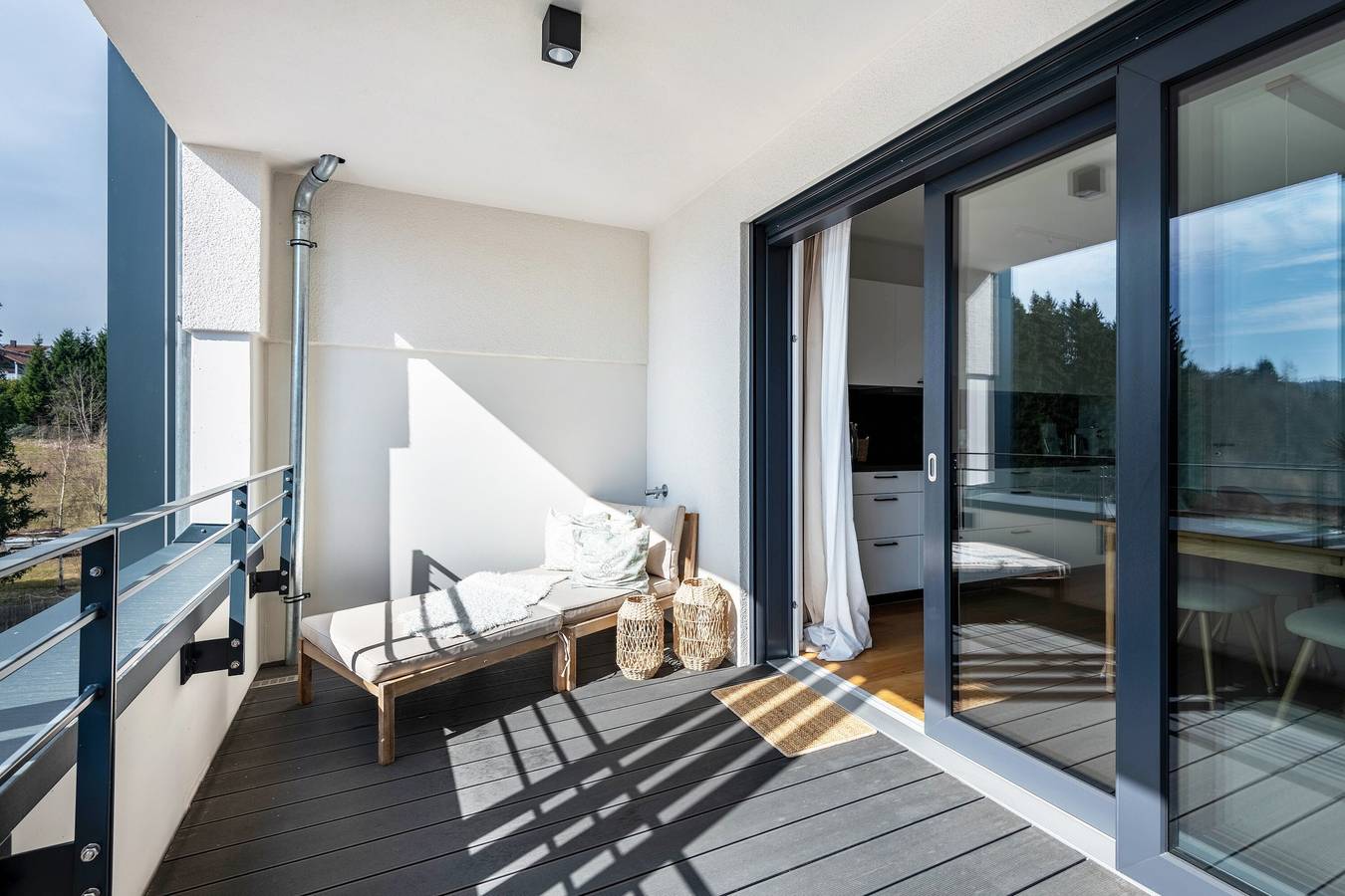 Ganze Wohnung, Apartment 'Bei Stefanie' mit Bergblick, Balkon und Wlan in Bad Kötzting, Ostbayern