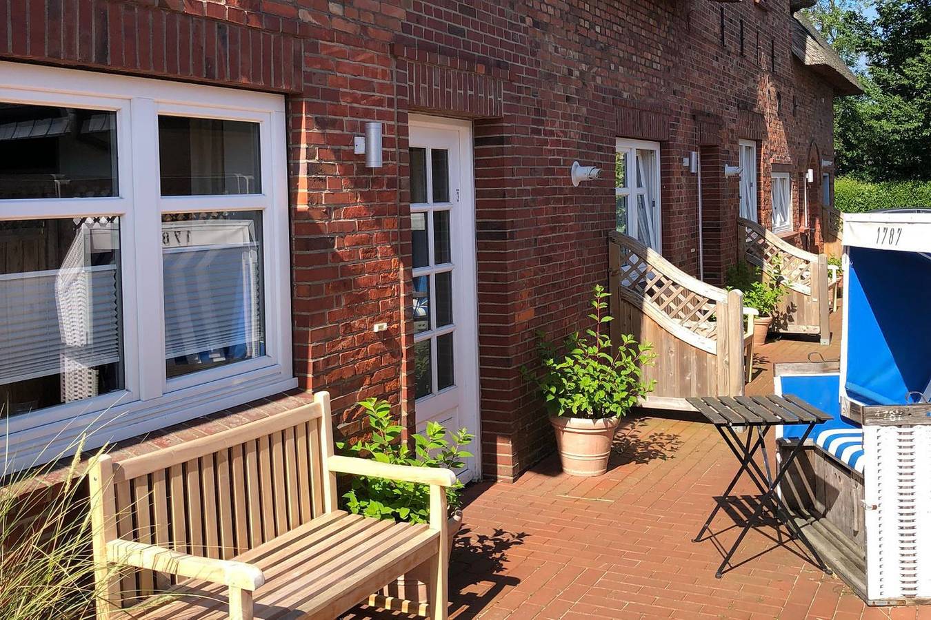 Ganze Wohnung, Alter Konsumverein - 2 Zimmer-App für 3 Personen im Eg mit eigenem Strandkorb in Westerland, Sylt (Gemeinde)
