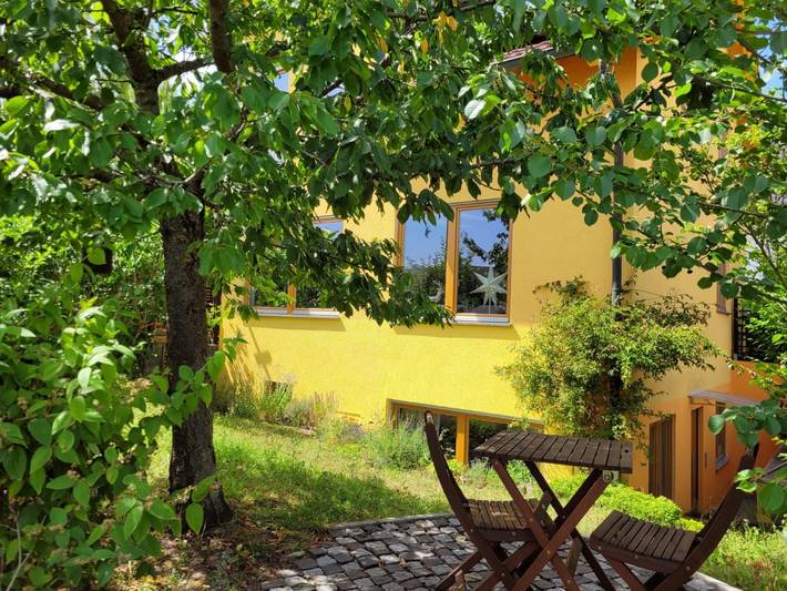 Ferienwohnung für 3 Personen, mit Terrasse und Garten in Rheinhessen