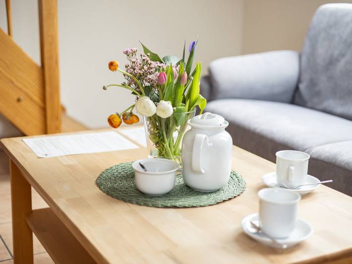 Ferienhaus für 4 Personen, mit Balkon und Balkon/Terrasse sowie Terrasse und Garten in der Husumer Bucht