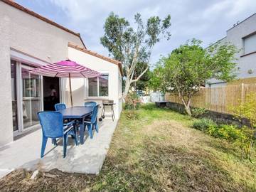 Location de vacances pour 6 personnes, avec jardin et terrasse, animaux acceptés dans Plage Nord (Saint-Cyprien)