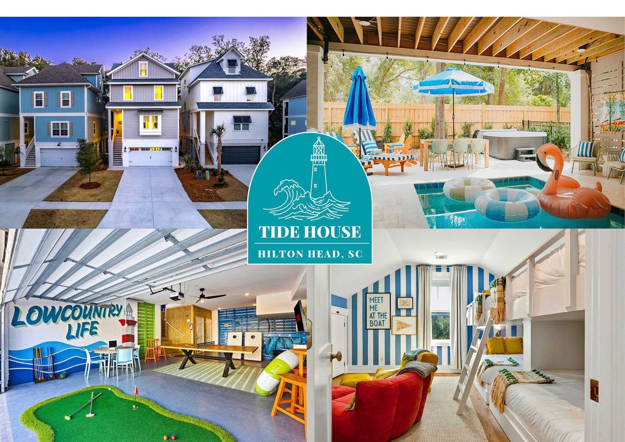 Hilton Head 6Br  Sleeps 18  Pool  Hot Tub  Firepit in Beaufort County