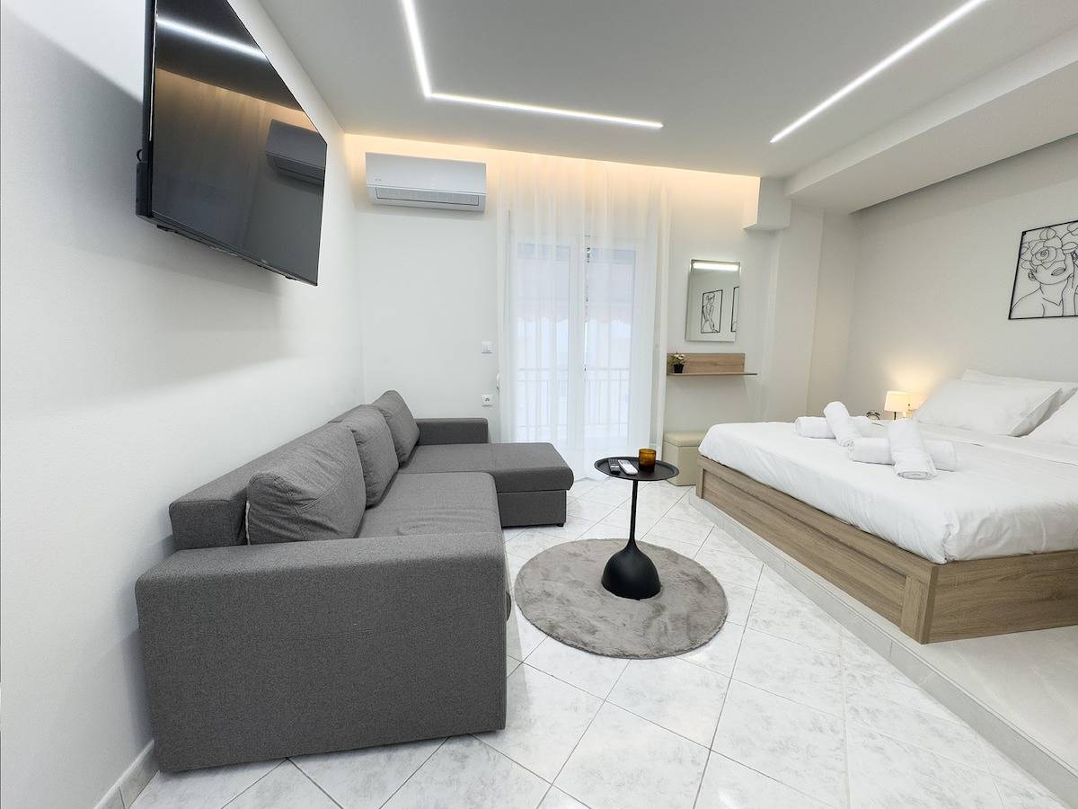 Ganze Wohnung, Ferienwohnung für 4 Personen mit Garten in Analipsi (Thessaloniki), Thessaloniki und Umgebung