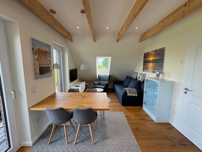 Ferienwohnung für 4 Personen, mit Sauna und Whirlpool sowie Terrasse, mit Haustier in Dornum - 3