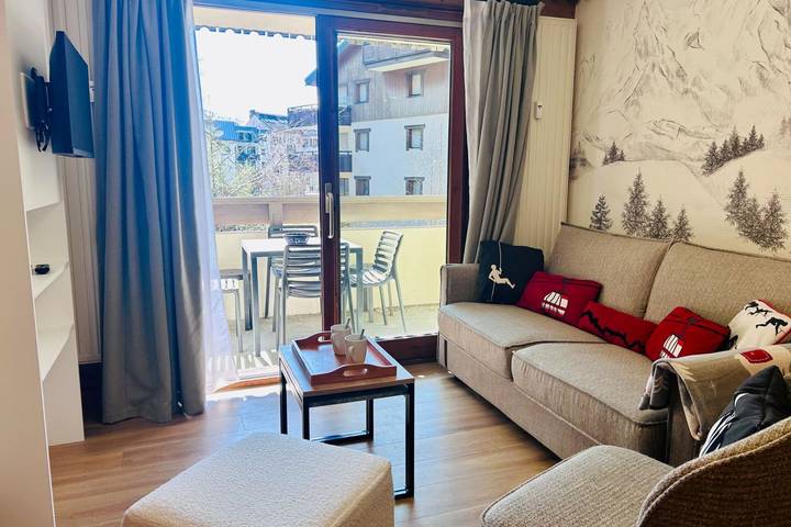 Gîte pour 6 personnes, avec Balcon et Piscine dans Gare De Chamonix Mont Blanc
